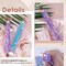 19PCS Diamond Art Pens Luminous 5D Diamond Painting Pen, 40% Thicken Comfort Grip Diamond Painting Accessories Tools with 12Pcs Pen Tips, Purple